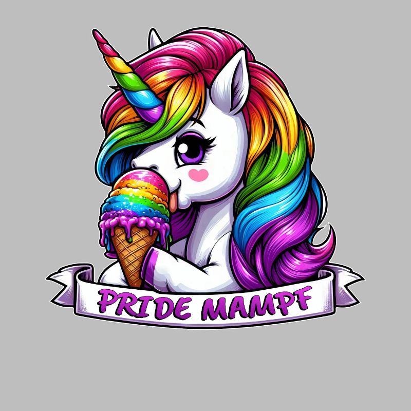 LGBTQ Einhorn Regenbogen Pride Mampf Eis