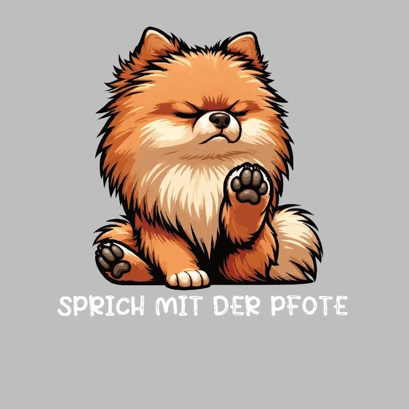 Sprich mit der Pfote Zwergspitz Zwergspitze Spitz