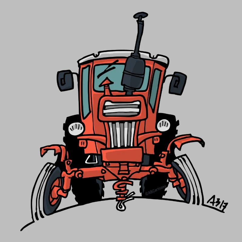 512 Old rød traktor