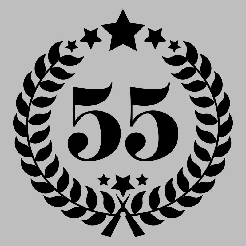 55ter numéro de bague d'anniversaire de 55 ans