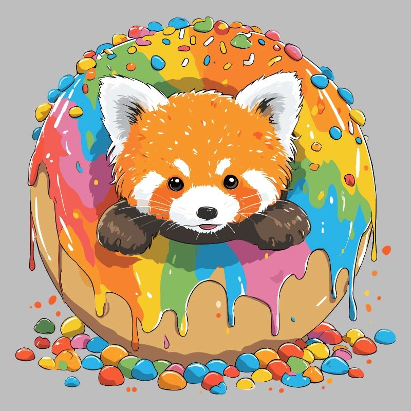 Regenbogen Donutfuchs