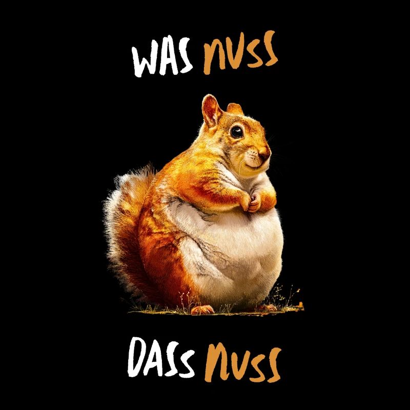 Was Nuss, das Nuss - Lustiger Eichhörnchen Spruch