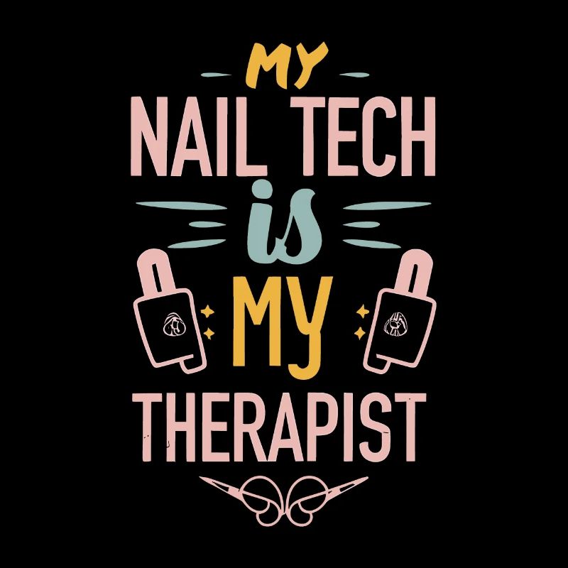 My Tech Nail Is My Therapist Nail Art