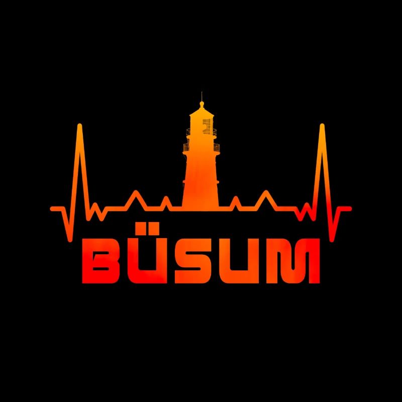 Büsum Leuchtturm Design / Geschenkidee