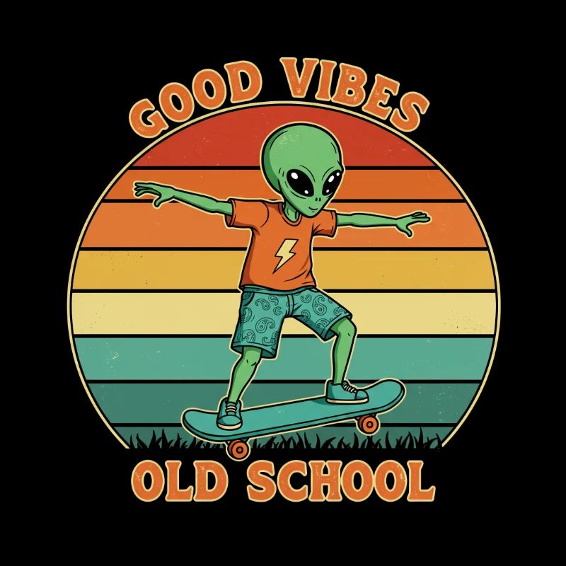 Retro Alien Skater