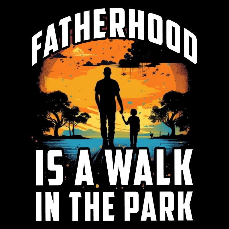 Vaterschaft ist ein Spaziergang im Park