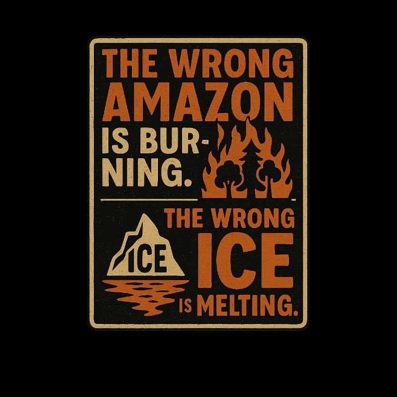 The wrong Forest is burning. The wrong lce is melt