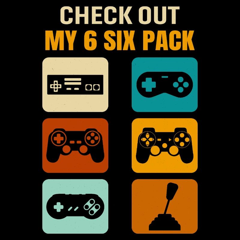 Gamer Gaming Découvrez mon pack de 6 six