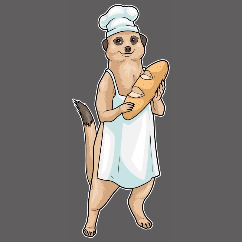 Erdmännchen Bäcker Brot