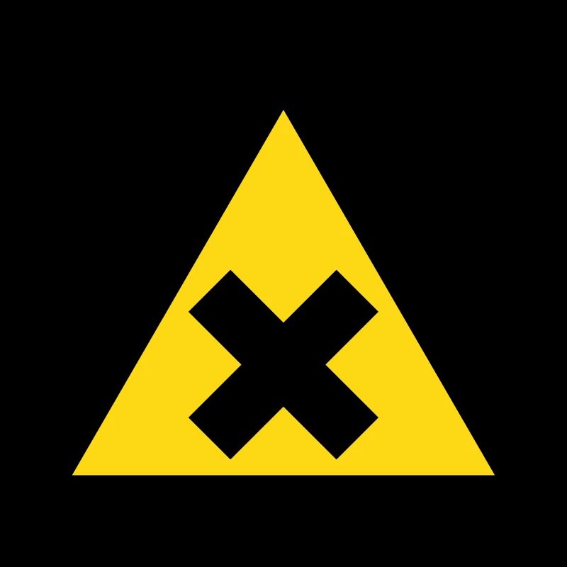 Hazard Symbol - Harmful Substances (2-color)