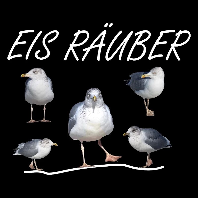 Eisräuber Eis Möwe Meer Urlaub Strand Segeln