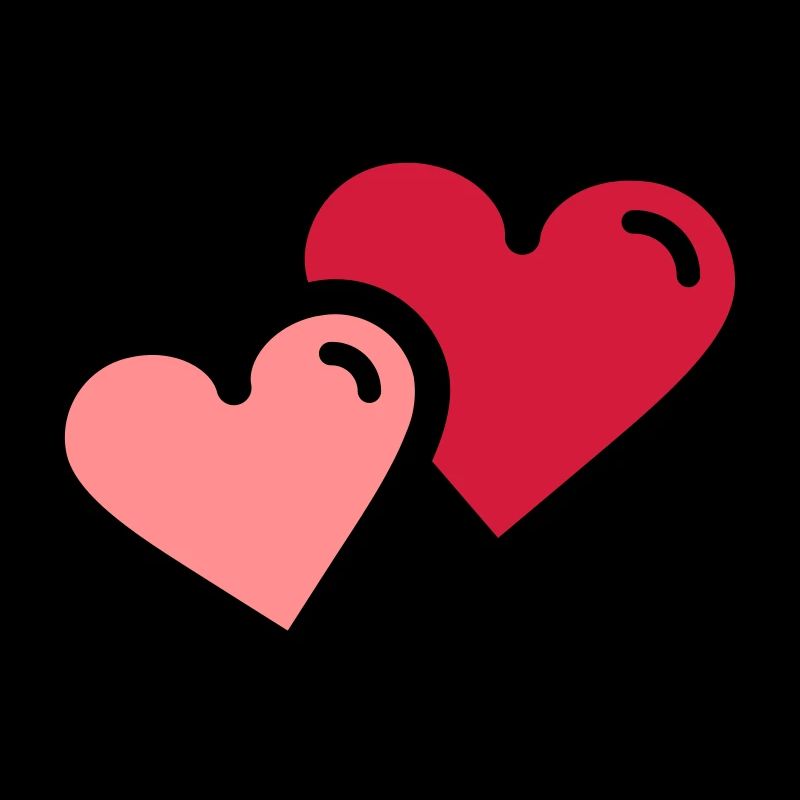 Valentinstags Herzen: Doppelherz
