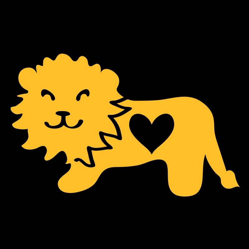 Lion avec le coeur