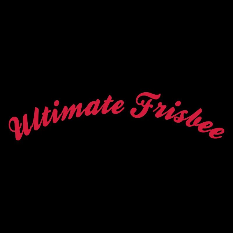 ultimate frisbee cool curved logo