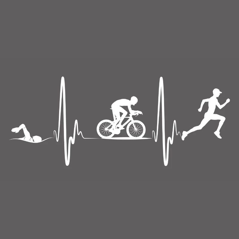 Triathlon Tshirt Geschenk Evolution Männer