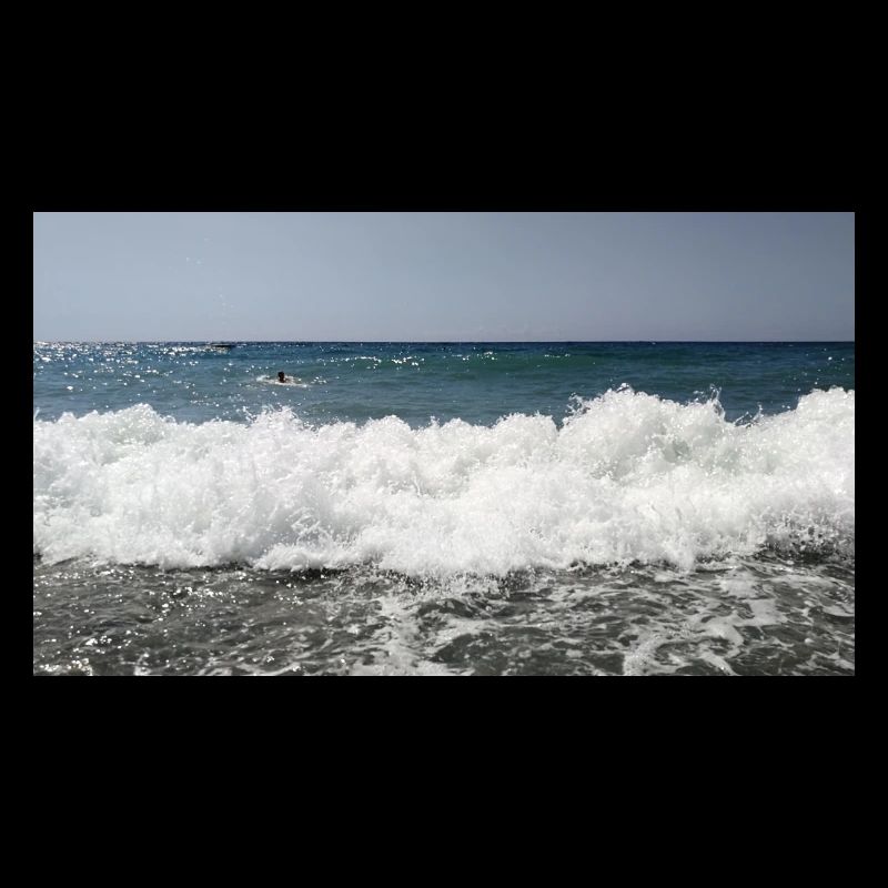 Vague d’écume de mer