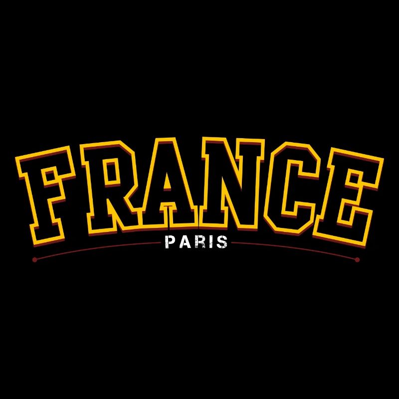 Frankreich Paris Mutiges Retro-Logo