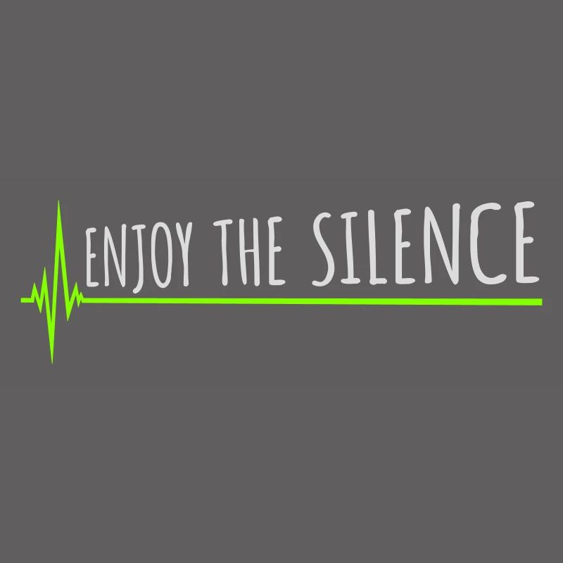 Enjoy The Silence Spruch Ruhe Stille Introvertiert