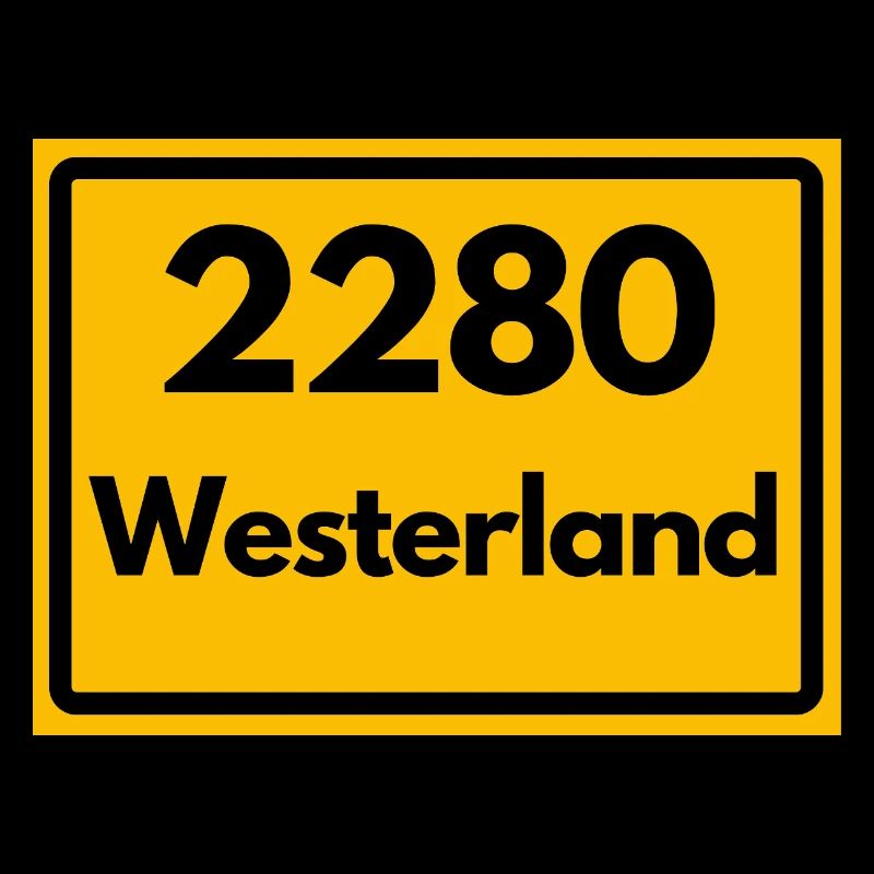 ALTE POSTLEITZAHL PLZ RETRO 2280 WESTERLAND – SYLT