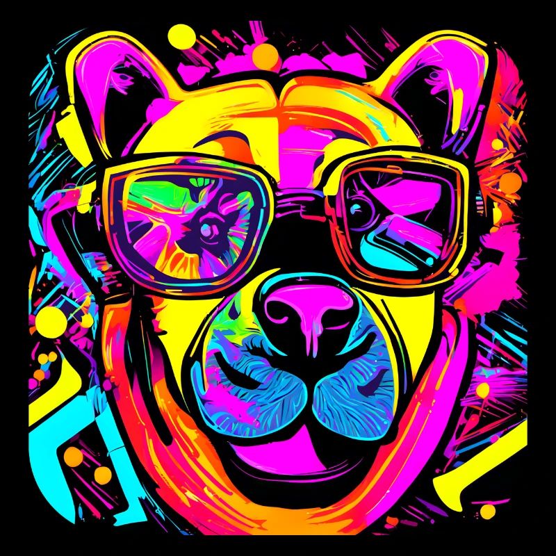 Neon Style Bear Neon Sign