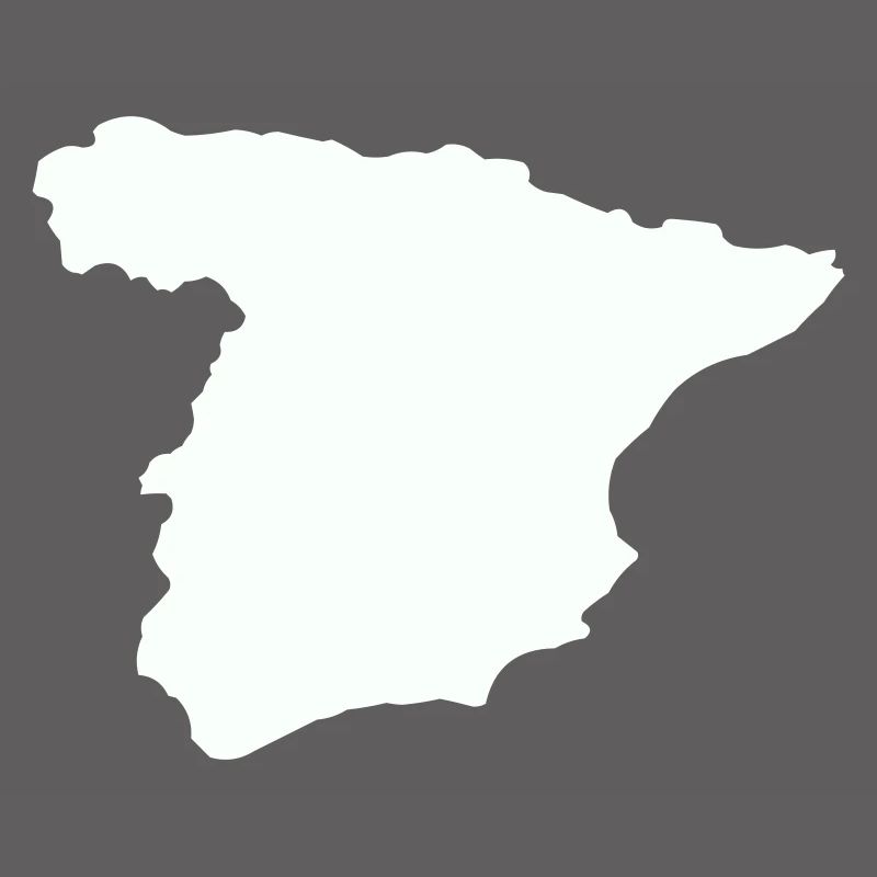 Spain Maps Silhouette Design
