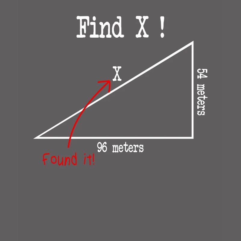 Math math meme Find X Found It pythagoras