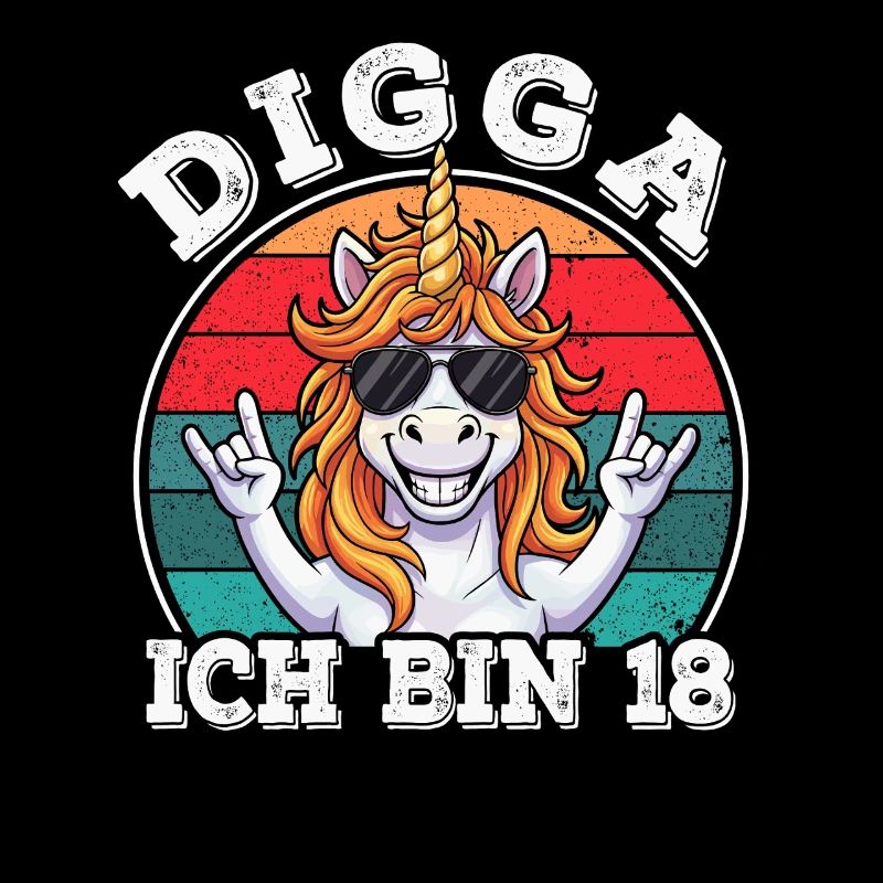 18. Geburtstag 18er 18ter Digga Ich bin 18 Jahre