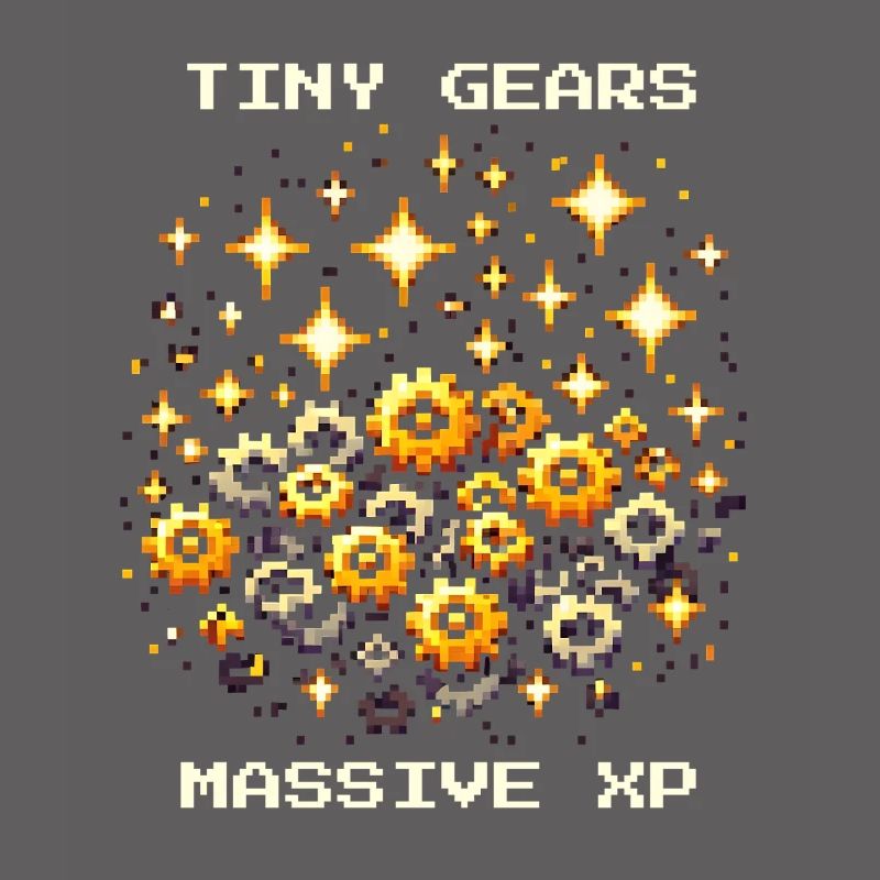 Tiny Gears XP Conduire Mécanique de précision Nerd Pixel