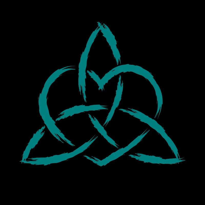 Triquetra Celtic heart knot symbol