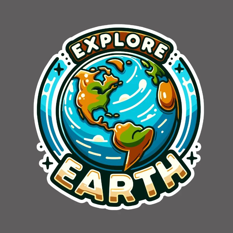 Explore Earth - Earth Illustration