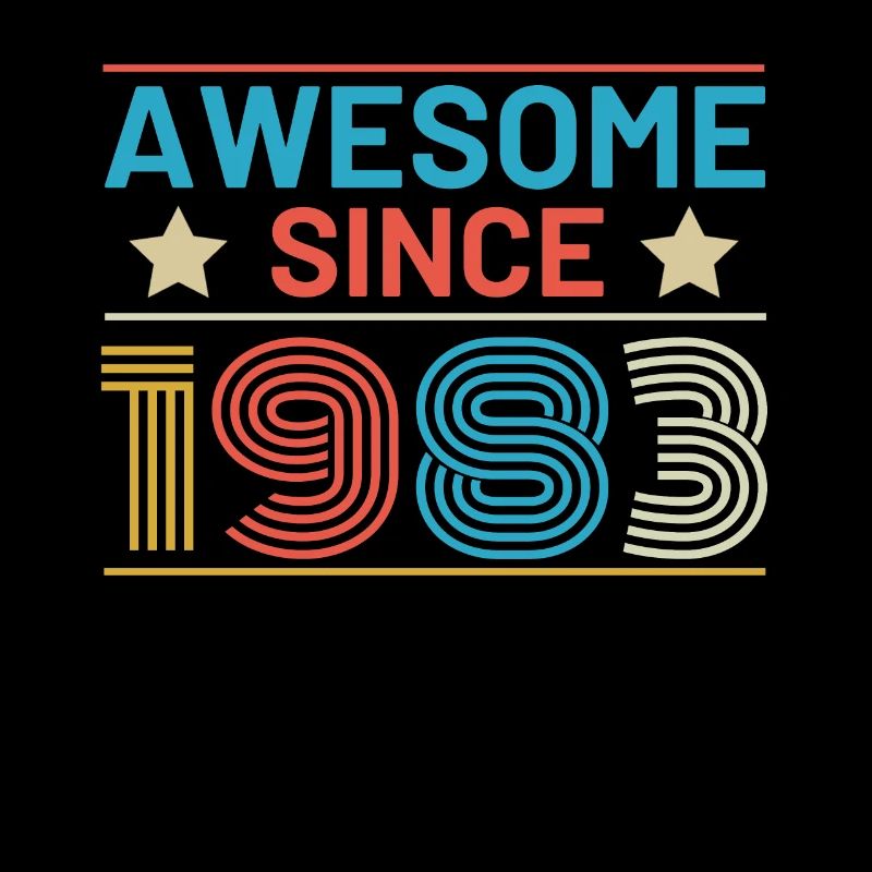 1983 geburtstag retro