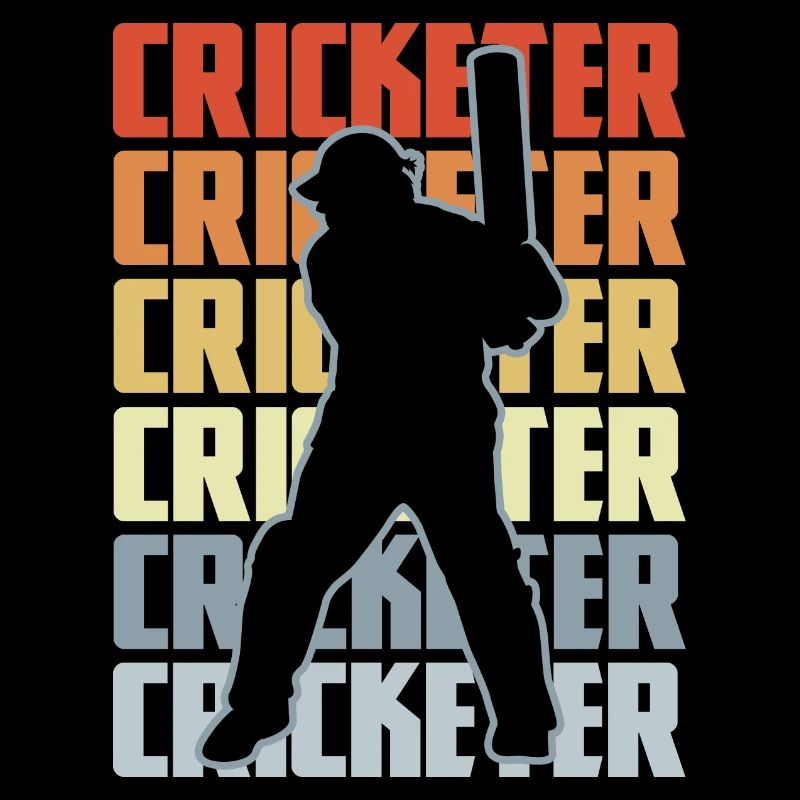 Retro Kricket Spieler
