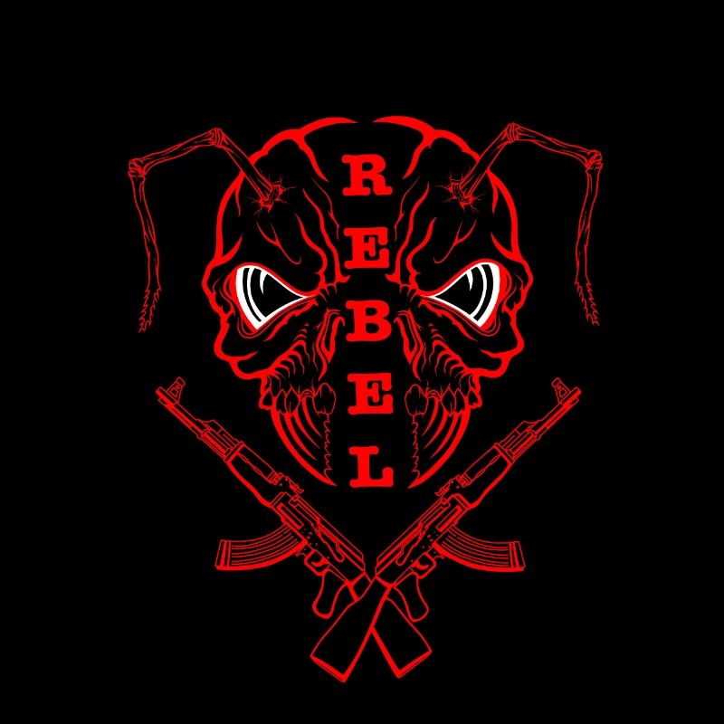 "REBEL EYES – Fearless Expression" red