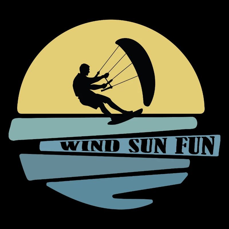Wind Sun Fun Kitesurfer