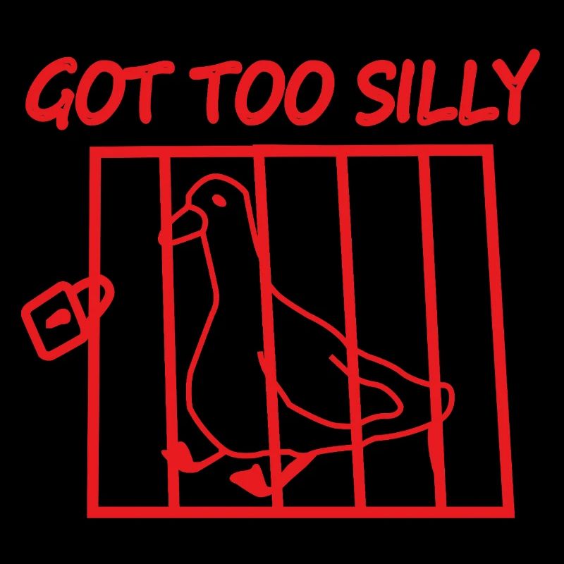 Oiseau rouge en cage – Trop bête