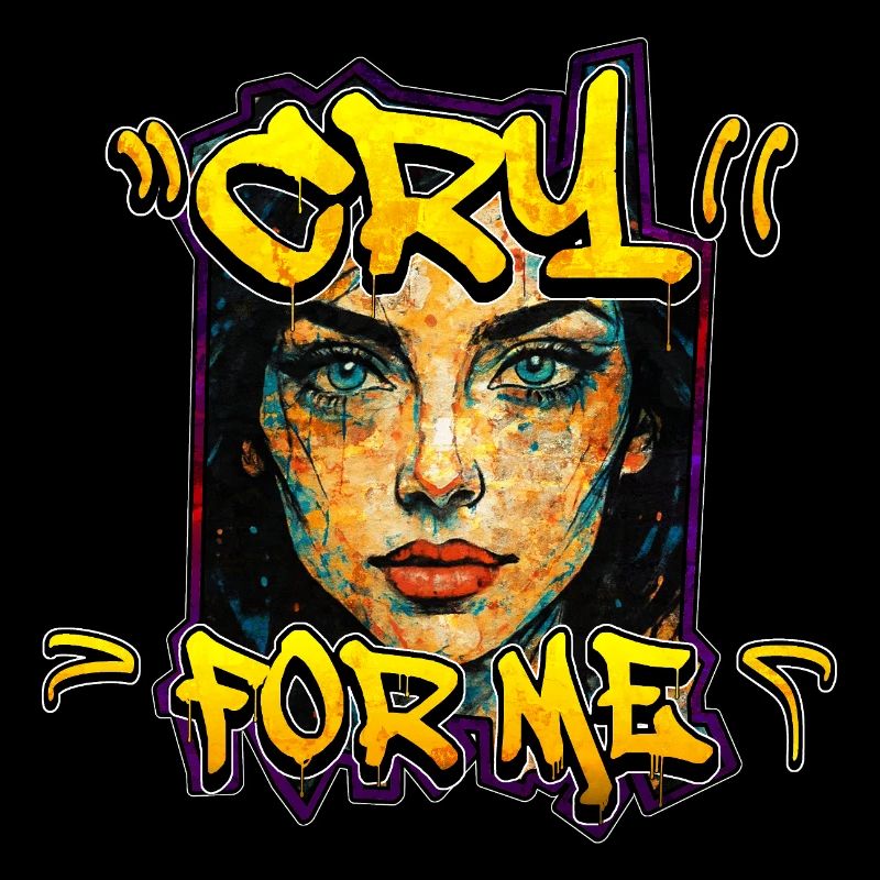 Cry For Me – Graffiti urbain Graffiti Frau Design