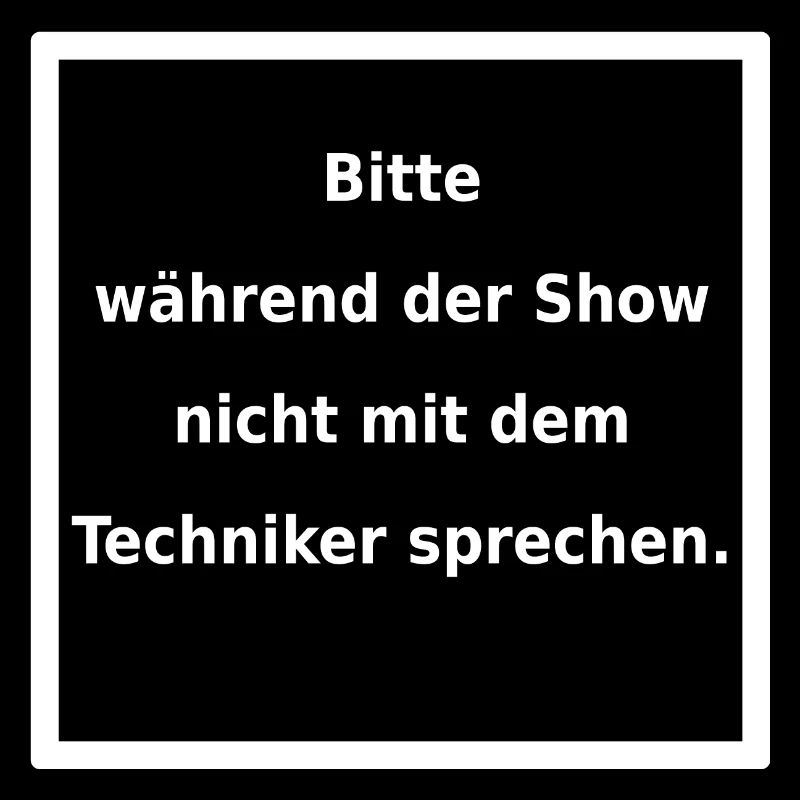 Warnhinweis: Techniker. (weiss)