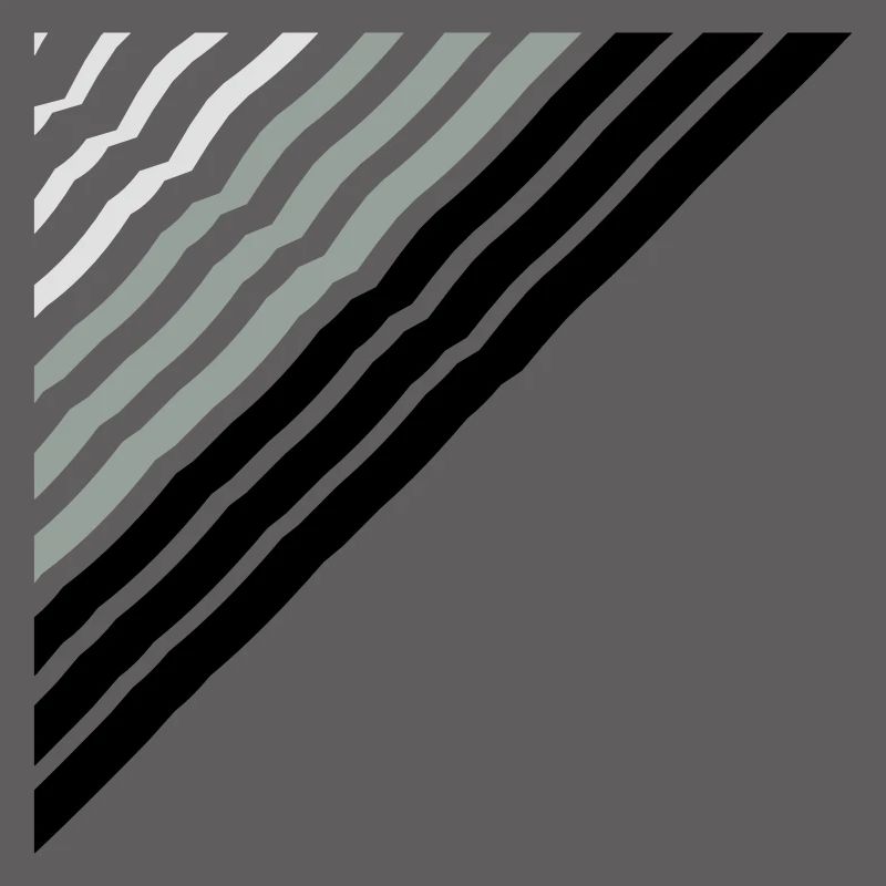 Triangular shape Many lines lines pattern