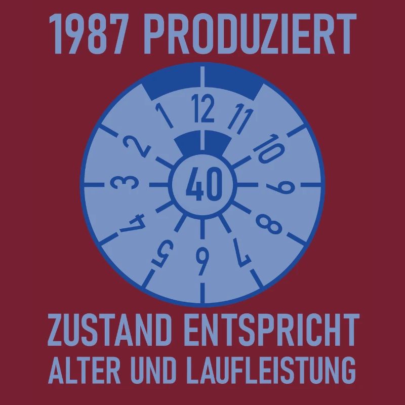 1987 Geboren 40. Geburtstag Auto Tuning