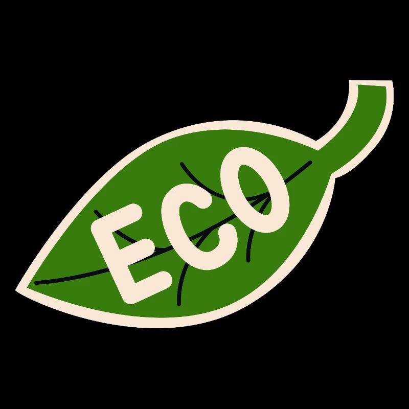 Eco Leaf Emblem - Minimal Nature