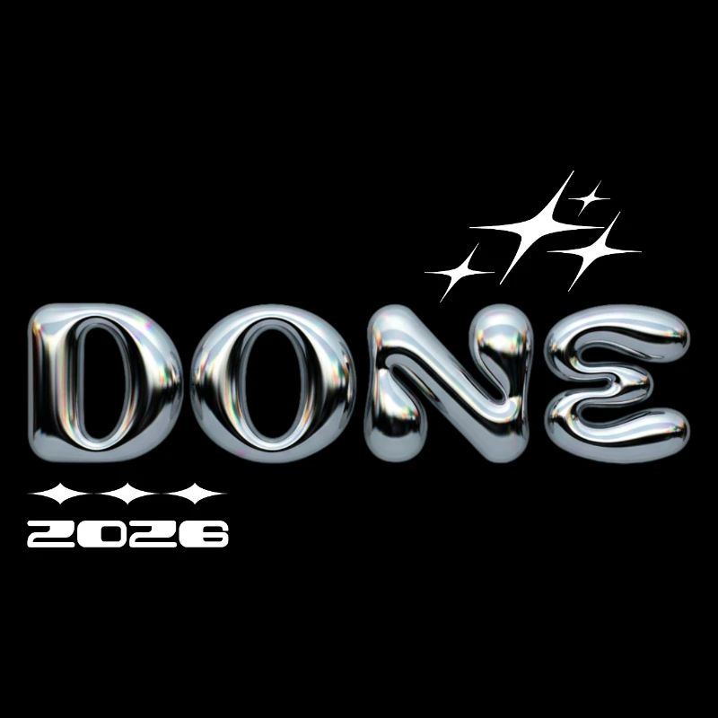 Finished 2028 Chrome Bubble Design