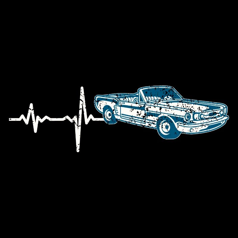 Geschenk Heartbeat Sportwagen Oldtimer