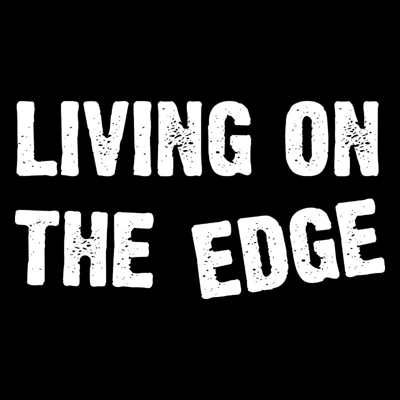 Vivre à la limite Typographie audacieuse