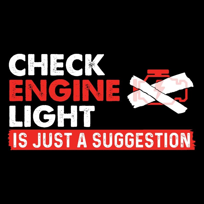 Check Engine Light Suggestion Racing Car