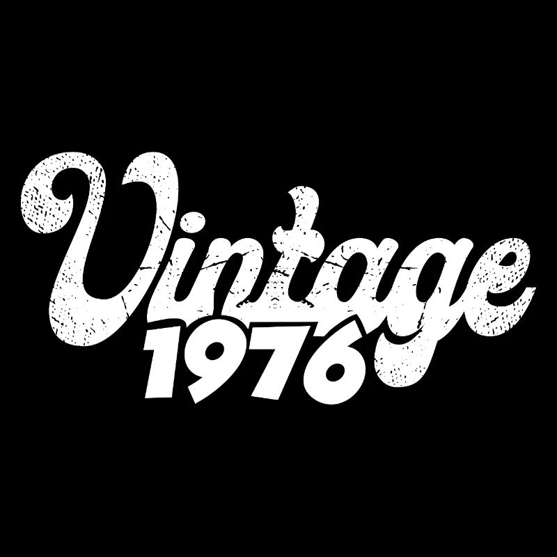 Vintage 1976 Retro Lettering