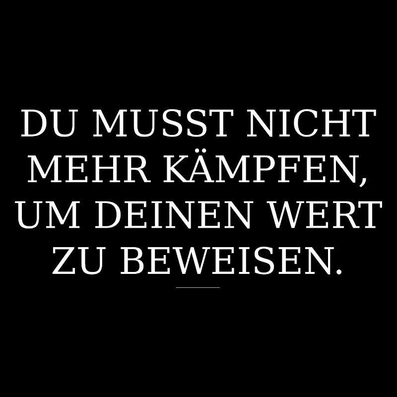 Wert statt Kampf Typografie