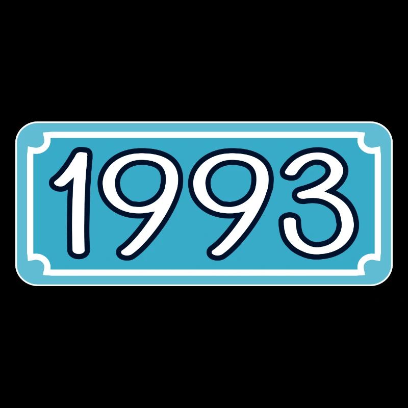 Year 1993 - Year 93 - LETTERING