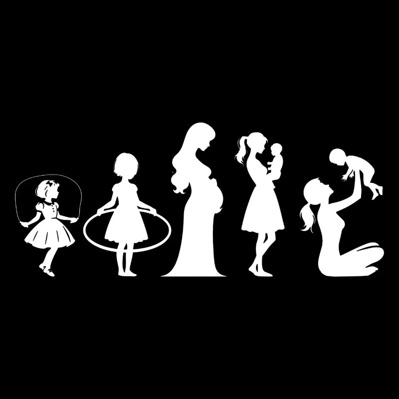 Evolution Mama Muttertag kind Familie