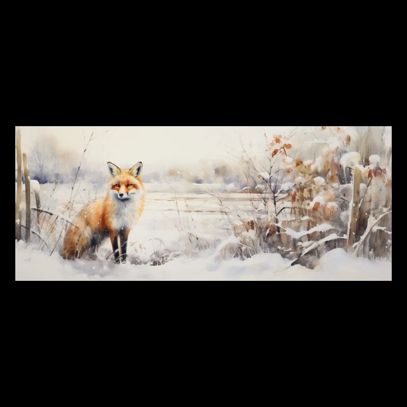 Fox Landscape Snow