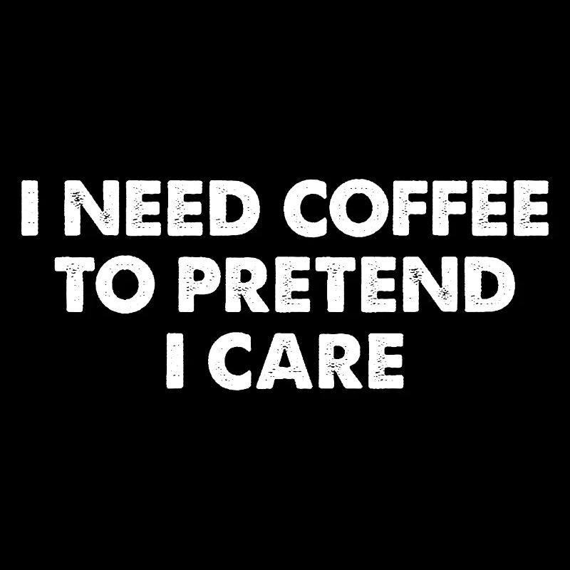 Kaffee-Meme Typografie Spruch